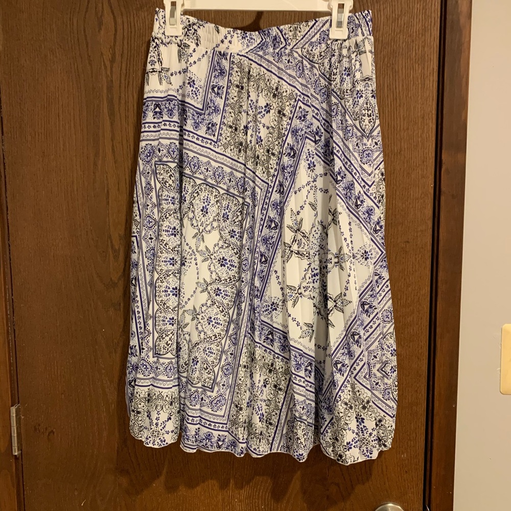 H&M floral midi skirt